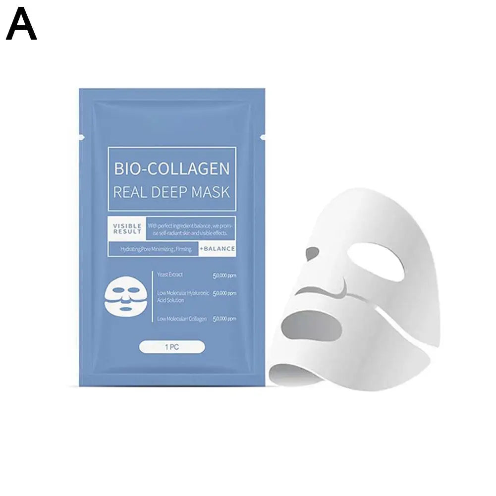 Bio Collagen Face Mask Shrink Pores Deep Hydrating Overnight Mask Moisturizing Refreshing Brightening Face Skin Care