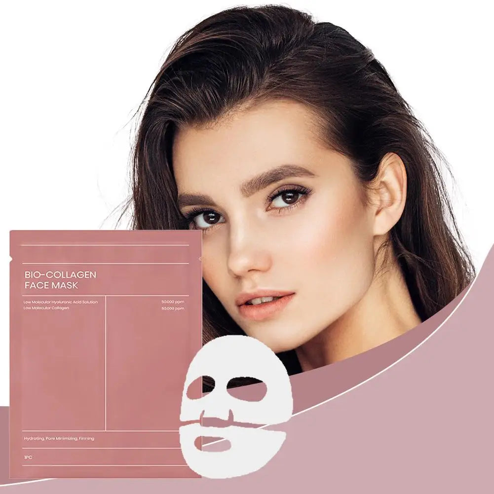 Bio Collagen Face Mask Shrink Pores Deep Hydrating Overnight Mask Moisturizing Refreshing Brightening Face Skin Care