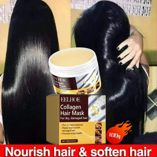 Collagen Keratin Hair Care Mask Revitalize Hair Treatment Dry Damaged Hair Moisturize Straighten Soft Smooth Hair Care Products